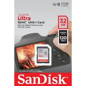 SanDisk 32GB Ultra SDHC UHS-I 120MB/s