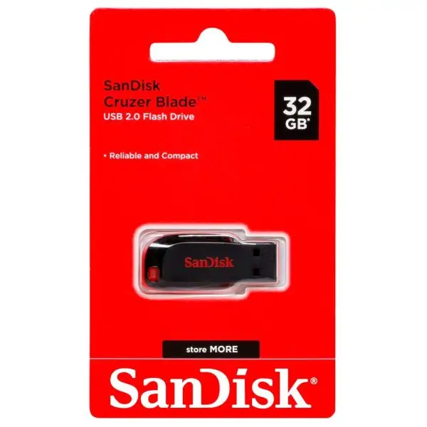 فلش مموری سندیسک SanDisk 32Gb SDCZ50-032G-B35 Cruzer Blade USB 2.0