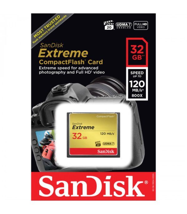 Sandisk CF 32 GB 120 MB/S 800X