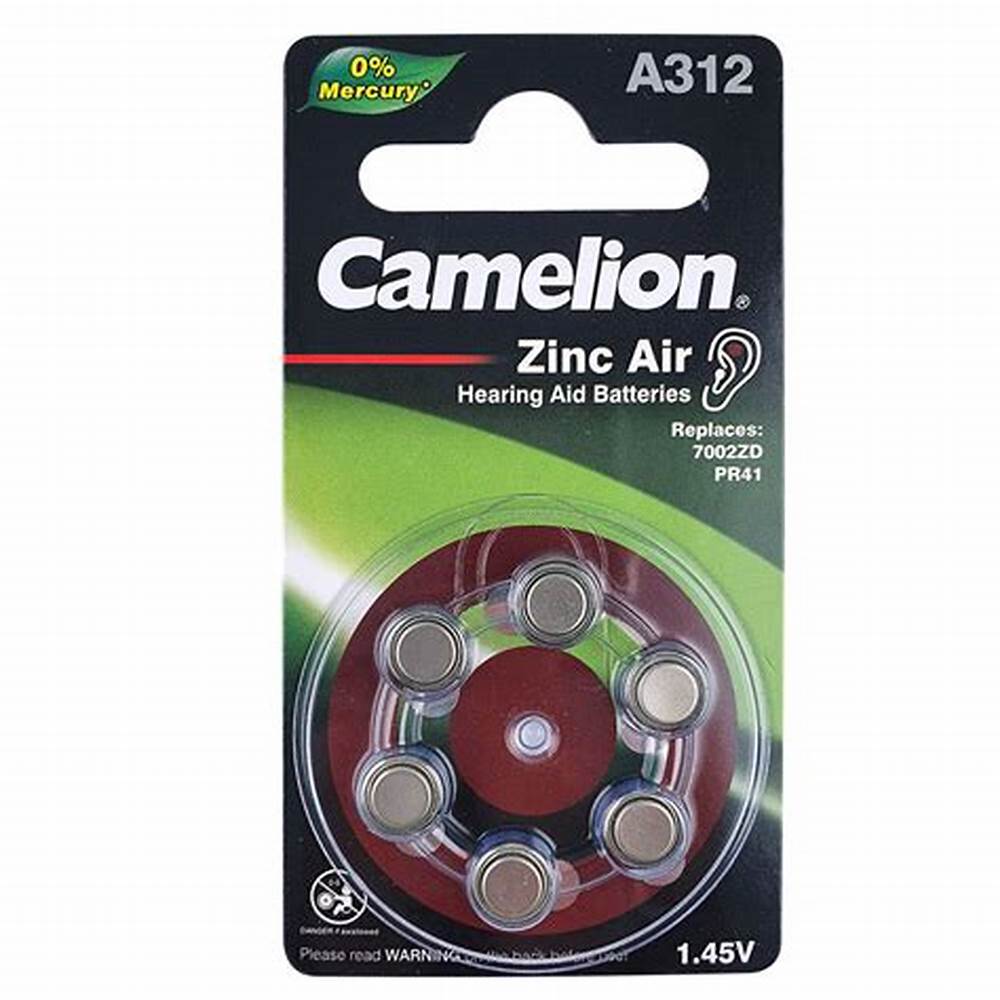 باتری سمعک مدل A312 ولتاژ 1.4 ولت 280 میلی آمپر کملیون Camelion