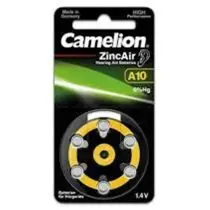 باتری سمعک مدل A10 ولتاژ 1.4 ولت 280 میلی آمپر کملیون Camelion