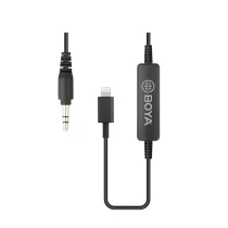 مبدل تبدیل میکروفون بویا Boya 35C-L 3.5mm Male to Male Lightning Adapter Cable