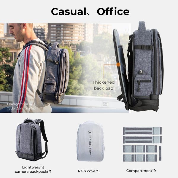 کوله پشتی دوربین کی اند اف K&F KF13.044V5 Camera Backpack