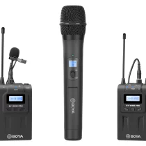 میکروفن بی‌سیم دستی و یقه‌ای بویا BOYA BY-WM8 Pro-K4 Wireless Microphone