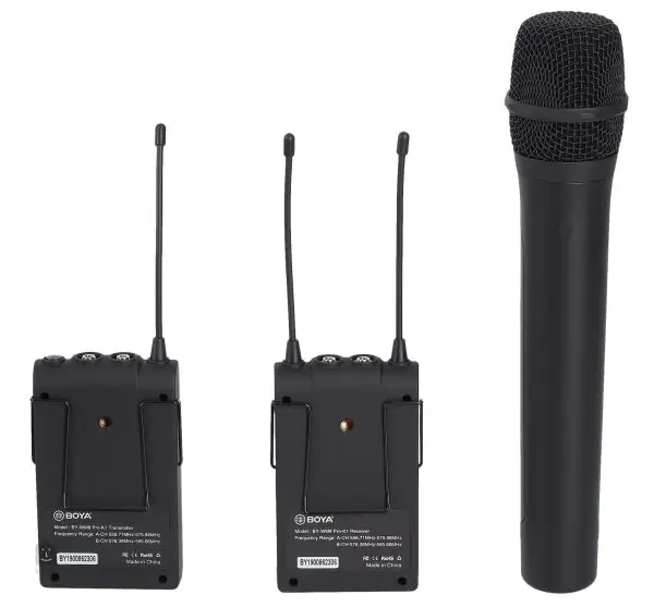 میکروفن بی‌سیم دستی و یقه‌ای بویا BOYA BY-WM8 Pro-K4 Wireless Microphone