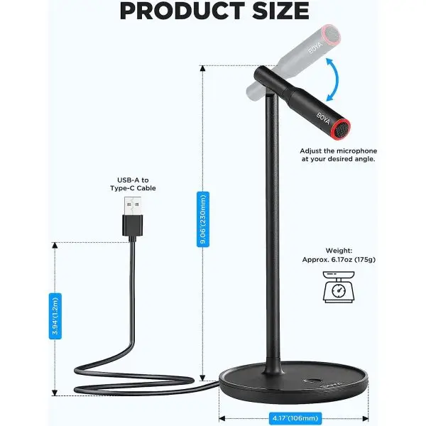 میکروفون رومیزی بویا BOYA BY-CM1 Desktop USB Microphone