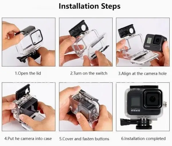 Protection + Dive Housing for gopro 9 - 10 - 11 - 12